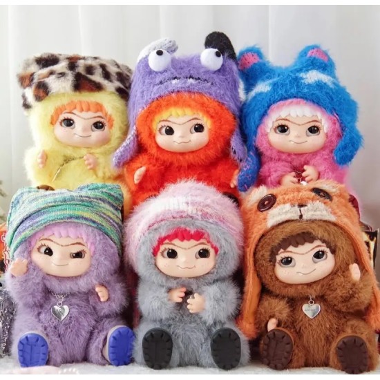 Letsvan Wakuku Trendy Party Series Blind Box Plush Doll 17cm - Plīša monstriņš / Piekarināms aksesuārs / Somas piekariņš