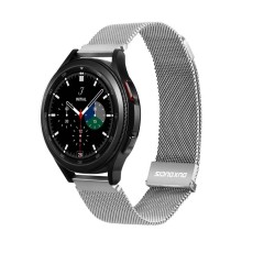 22mm Dux Ducis Magnetic Milanese Smart Watch Strap - Sudrabains - siksniņas (jostas) viedpulksteņiem no nerūsējoša tērauda ar magnētu