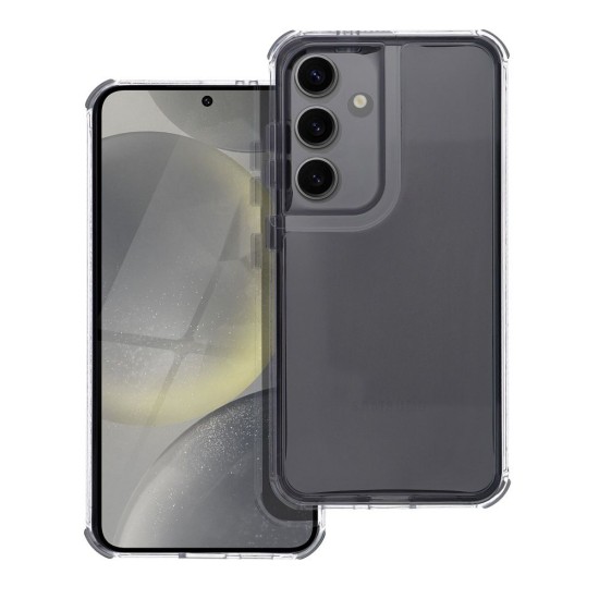 Matrix Clear Back Case priekš Samsung Galaxy S25 FE 5G S731 - Melns - silikona aizmugures apvalks / bampers-vāciņš