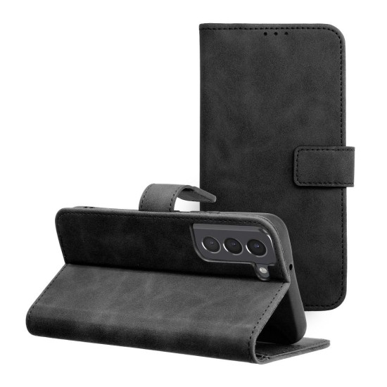 Forcell Tender Book Case priekš Samsung Galaxy A17 4G A175 / A17 5G A176 - Melns - sāniski atverams maciņš ar stendu / grāmatveida maks