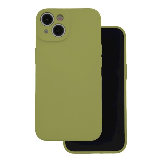 OEM Silicone Back Case (Microfiber Soft Touch) priekš Apple iPhone 17 - Olīvu - matēts silikona aizmugures apvalks