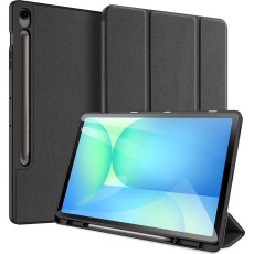 Dux Ducis Domo series priekš Samsung Galaxy Tab S10 FE+ X620 / X626 - Melns - sāniski atverams maciņš ar magnētu un stendu