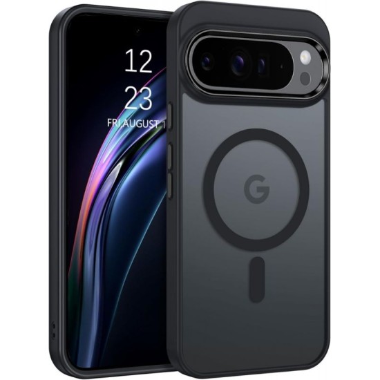 Matte MagSafe Back Case priekš Google Pixel 10 / 10 Pro - Caurspīdīgs - triecienizturīgs silikona-plastikāta aizmugures apvalks / bampers-vāciņš