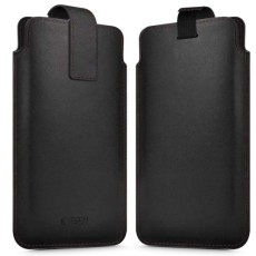 Tech-Protect SM65 Universal Phone Pouch Case 6.0 - 6.9-inch - Melns / Sarkans - universāls maks futlāris kabatiņa