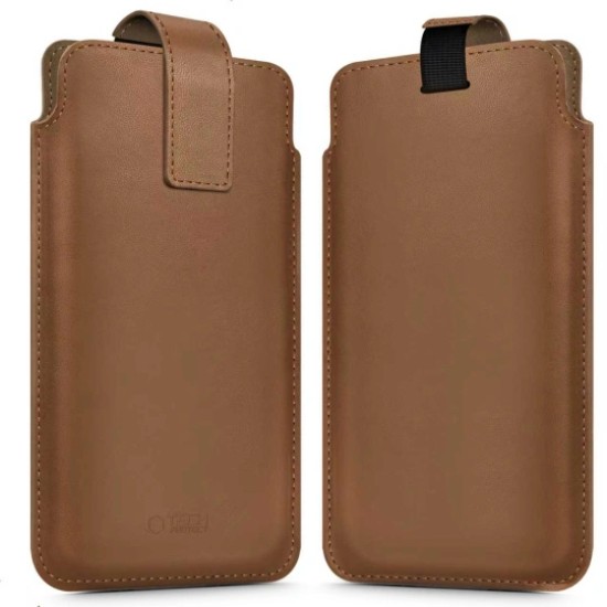 Tech-Protect SM65 Universal Phone Pouch Case 6.0 - 6.9-inch - Brūns - universāls maks futlāris kabatiņa