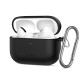 Tech-Protect Silicone Hook Case priekš Apple Airpods Pro 3 - Melns - silikona apvalks bezvadu austiņu lādēšanas ierīcei ar karabīni