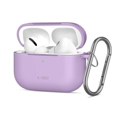 Tech-Protect Silicone Hook Case priekš Apple Airpods Pro 3 - Violets - silikona apvalks bezvadu austiņu lādēšanas ierīcei ar karabīni