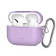 Tech-Protect Silicone Hook Case priekš Apple Airpods Pro 3 - Violets - silikona apvalks bezvadu austiņu lādēšanas ierīcei ar karabīni