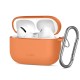 Tech-Protect Silicone Hook Case priekš Apple Airpods Pro 3 - Oranžs - silikona apvalks bezvadu austiņu lādēšanas ierīcei ar karabīni