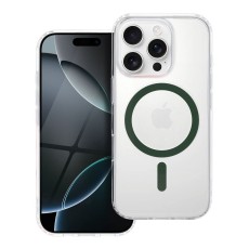 Drop Glue Colorful Ring Mag Cover with MagSafe priekš Samsung Galaxy A16 4G A165 / A16 5G A166 - Caurspīdīgs / Zaļš - silikona aizmugures apvalks / bampers-vāciņš