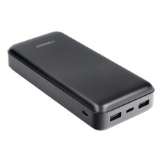 Veger 20000mAh Power Bank 2A with 2x USB output - Melns - Universāla ārējas uzlādes batereja lādētājs-akumulators