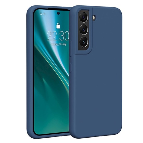 Etteri Silicone Back Case priekš Samsung Galaxy S22 5G S901 - Zils - silikona aizmugures apvalks / bampers-vāciņš