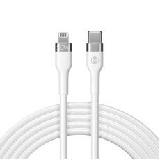 Forever 2M Flexible 20W Type-C to Lightning cable - Balts - Apple iPhone / iPad lādēšanas un datu kabelis / vads