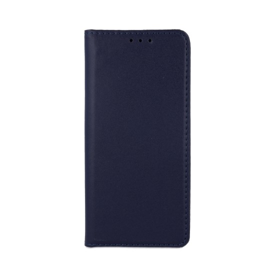 Genuine Leather Case Smart Pro priekš Samsung Galaxy A16 4G A165 / A16 5G A166 - Tumši Zils - dabīgās ādas maciņš sāniski atverams ar stendu