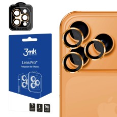 3MK Lens Protection Pro Tempered Glass camera protector для Apple iPhone 17 Pro / 17 Pro Max - Оранжевый - защитное стекло для камеры