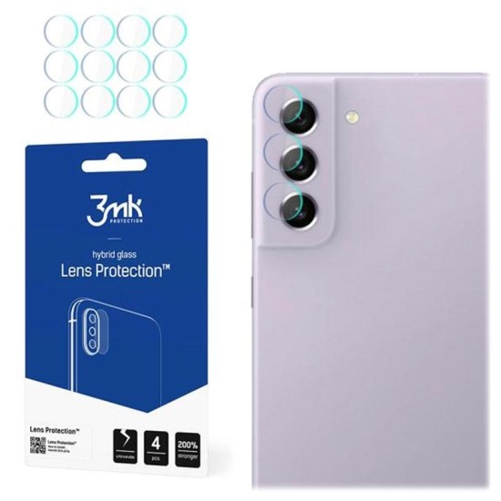 3MK Lens Protection (4 gab.) Hybrid Tempered Glass / Film camera protector priekš Xiaomi 15T - hibrīds aizmugurējās kameras aizsargstikls / aizsargplēve