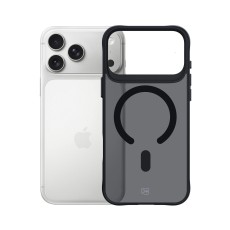 3MK Smoke MagSafe Case priekš Apple iPhone 17 Pro - Melns - silikona aizmugures apvalks / bampers-vāciņš