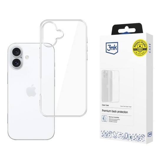 3MK Clear Case priekš Apple iPhone 17 - Caurspīdīgs - silikona aizmugures apvalks / bampers-vāciņš