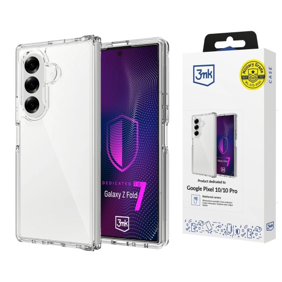 3MK Armor Case priekš Samsung Galaxy Flip7 5G - Caurspīdīgs - triecienizturīgs silikona aizmugures apvalks / bampers-vāciņš