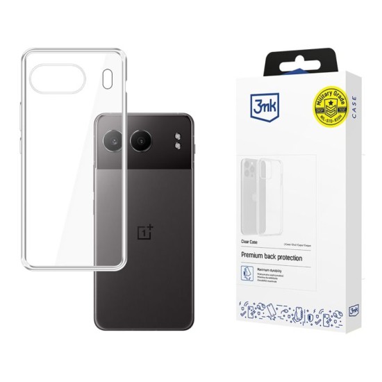 3MK Clear Case priekš OnePlus Nord 5 - Caurspīdīgs - silikona aizmugures apvalks / bampers-vāciņš