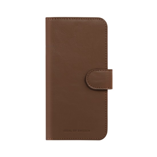 iDeal of Sweden Magnet Wallet+ Case priekš Apple iPhone 12 / 12 Pro - Brown - mākslīgās ādas sāniski atverams maciņš ar bamperu uz magnēta