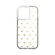 iDeal of Sweden Clear MagSafe Back Case priekš Apple iPhone 14 Pro - Golden Hearts - silikona aizmugures apvalks / bampers-vāciņš