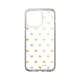 iDeal of Sweden Clear Back Case priekš Apple iPhone 15 Pro Max - Golden Hearts - silikona aizmugures apvalks / bampers-vāciņš