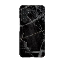 iDeal of Sweden Fashion Back Case priekš Samsung Galaxy A54 5G A546 - Black Thunder Marble - plastikāta aizmugures apvalks ar iebūvētu metālisku plāksni / bampers-vāciņš
