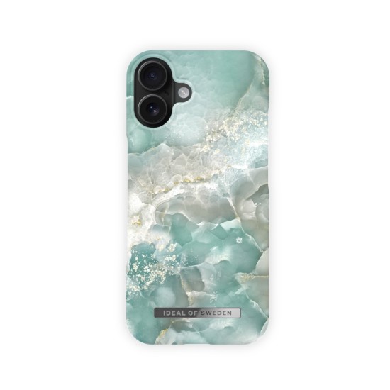 iDeal of Sweden Fashion MagSafe Back Case priekš Apple iPhone 16 - Azura Marble - plastikāta aizmugures apvalks / bampers-vāciņš