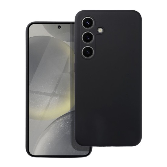 OEM Silicone Back Case (Microfiber Soft Touch) priekš Xiaomi Redmi Note 14 Pro / Note 14 Pro+ / Poco X7 - Melns - matēts silikona aizmugures apvalks