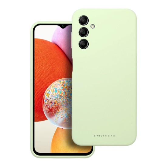 Roar Cloud-Skin Silicone Case (Microfiber Soft Touch) priekš Xiaomi Redmi Note 14 Pro / Note 14 Pro+ / Poco X7 - Gaiši Zaļš - matēts silikona aizmugures apvalks (bampers vāciņš)