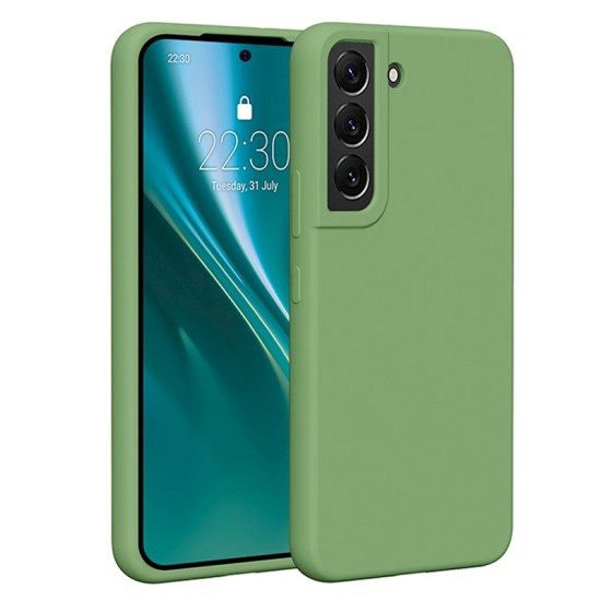 Etteri Silicone Back Case priekš Samsung Galaxy S23 5G S911 - Gaiši Zaļš - silikona aizmugures apvalks / bampers-vāciņš