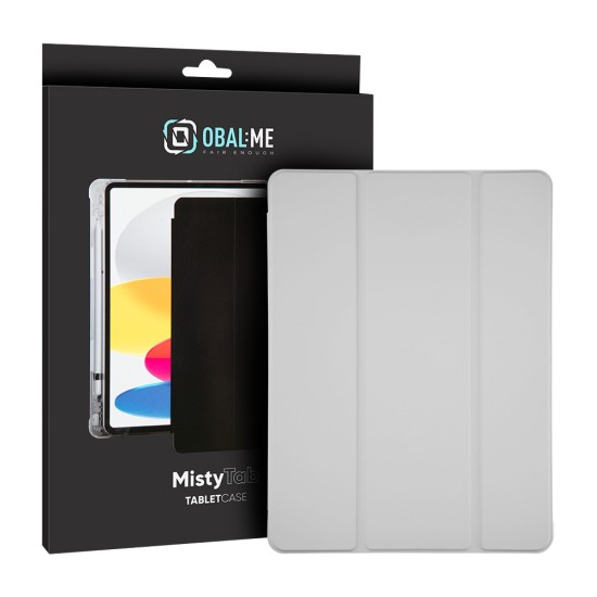 OBAL:ME MistyTab Case priekš Samsung Galaxy Tab A11 X133 / X135 / A9 X110 / X115 - Gaiši Pelēks - sāniski atverams maciņš ar magnētu un stendu