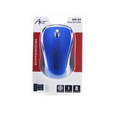 ART (AM-92) Wireless Optical Mouse 2400 DPI (2xAAA Batteries) - Синяя - Беспроводная мышка для компьютера