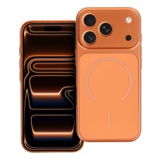 Make MagSafe Back Case priekš Apple iPhone 17 Pro - Oranžs - plastikāta aizmugures apvalks / bampers-vāciņš