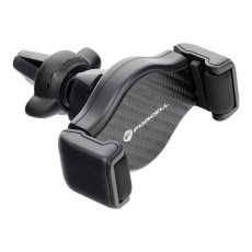Forcell F-Grip Carbon Air Vent Car Phone Holder - Melns - Universāls stiprinājums uz automašīnas ventilācijas režģa