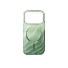 iDeal of Sweden Glitter Glow Back Case with MagSafe priekš Apple iPhone 17 Pro Max - Sage Green - silikona-plastikāta aizmugures apvalks / bampers-vāciņš