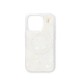 iDeal of Sweden Pearlised MagSafe Back Case priekš Apple iPhone 15 / 14 / 13 - White - silikona-plastikāta aizmugures apvalks / bampers-vāciņš