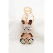 OEM Rabbit Bag Keychain - Brūns