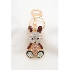 Rabbit Bag Keychain - Brūns - Piekarināms aksesuārs / Somas piekariņš