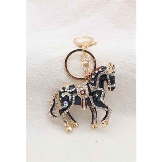 Horse Bag Keychain - Pelēks - Piekarināms aksesuārs / Somas piekariņš