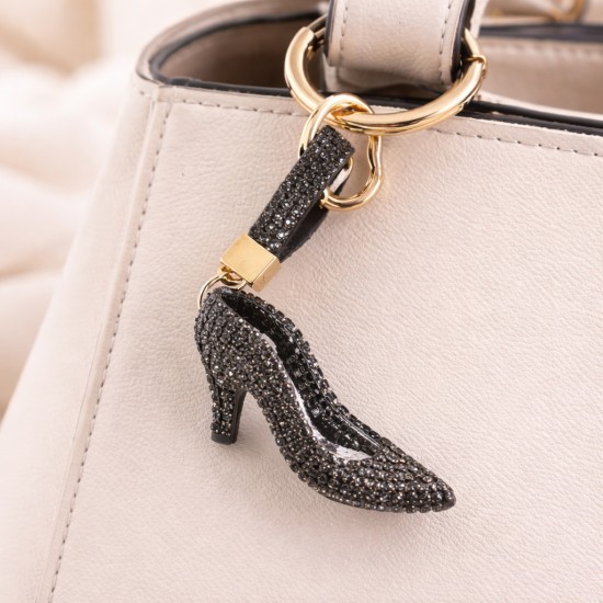 Shoe Bag Keychain - Melns - Piekarināms aksesuārs / Somas piekariņš