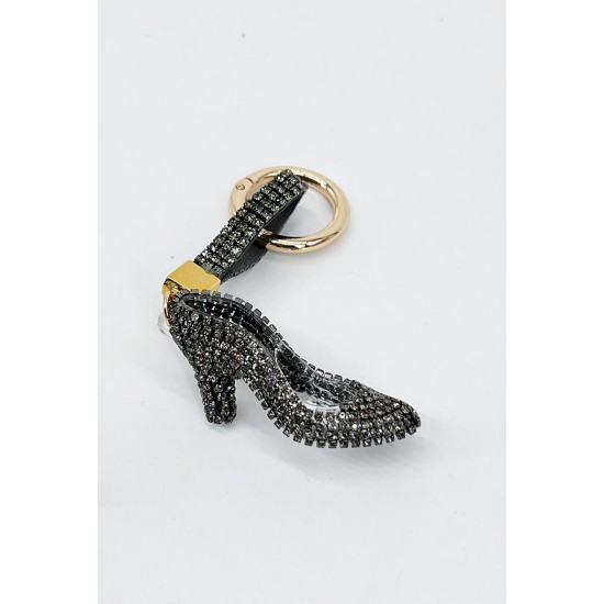 Shoe Bag Keychain - Melns - Piekarināms aksesuārs / Somas piekariņš