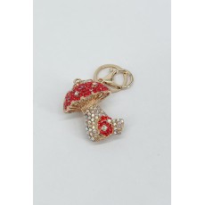 Mushroom Bag Keychain - Sarkans - Piekarināms aksesuārs / Somas piekariņš