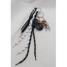 Bear Keys Bag Keychain - Melns - Piekarināms aksesuārs / Somas piekariņš