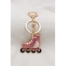 Roller Skates Bag Keychain - Rozā - Piekarināms aksesuārs / Somas piekariņš
