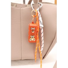 Sac Lip Rouge Bag Keychain - Oranžs - Piekarināms aksesuārs / Somas piekariņš
