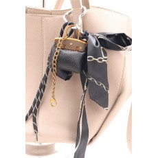 Bag Keychain - Melns - Piekarināms aksesuārs / Somas piekariņš