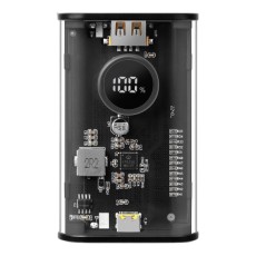 Tactical C4 Explosive 9600mAh Power Bank PD 20W / QC 3.0 with USB / USB-C ports - Melns - Ārējas uzlādes batereja lādētājs-akumulators ar MagSafe