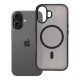 Flexline Mag Cover with MagSafe priekš Apple iPhone 17 - Melns - matēts silikona-plastikāta aizmugures apvalks / bampers-vāciņš